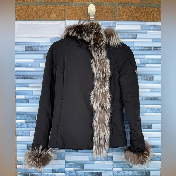 POST CARD  FOX FUR TRIM JACKET SIZE 8 - Picture 3 of 16